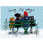 Prostírání korkové Xmas Dog Lady; 29*21,5 cm