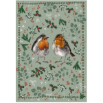 Utěrka AC -  Xmas Robins - 45*65 cm