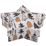 Krabice Hvězda černozlatá 20*19 cm