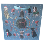 Taška papírová velká - Xmas Dogs