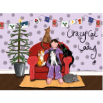 Prostírání korkové Xmas Cat Lady; 29*21,5 cm