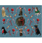 Prostírání korkové Xmas Dogs; 29*21,5 cm