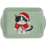 Tác melamin Xmas Kitten; 14*21 cm