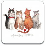 Podložka Marvellous moggies 10*10 cm