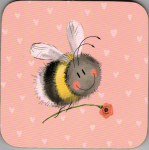 Podložka Bee 10*10 cm