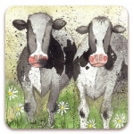 Podložka Curious cows 10*10 cm