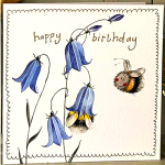 Přání  Bee and Harebells