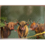 Prostírání korkové Highland Cows, 29*21,5 cm