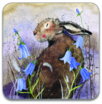 Podložka Hare and bluebell 10*10 cm
