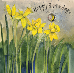 Přání Bee &amp; daffodils
