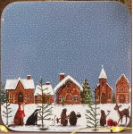 Podložka Gingerbread; 10*10 cm