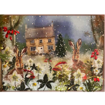 Prostírání korkové Xmas Hares; 29*21,5 cm