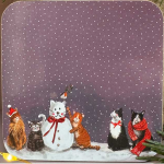 Podložka Cats; 10*10 cm