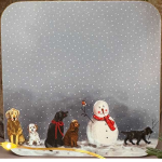 Podložka Dogs; 10*10 cm