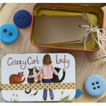 Dóza nízká Crazy Cat Lady 11*7*2 cm