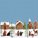 Taška papírová velká - Gingerbread Village