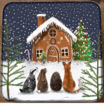 Dóza Gingerbread 14*14*4 cm