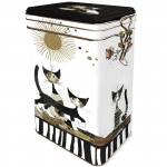 Patentní dóza Rosina Wachtmeister - Kočky v šedém, na 500 g  - SLEVA