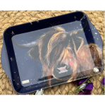 Tác melamin Highland Cow; 14*21 cm