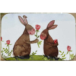 Dóza nízká Rabbits 11*7*2 cm